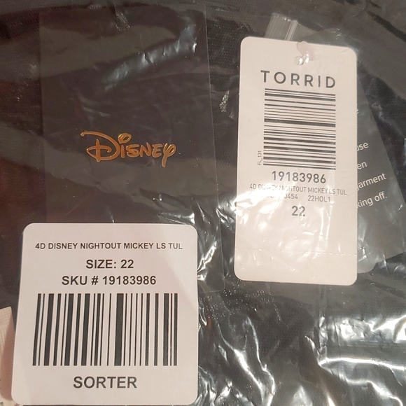 ❤️NWT VINTAGE TORRID MICKEY MOUSE KNEE LENGTH TULLE ILLUSION NECK SKATER DRESS - Picture 12 of 16